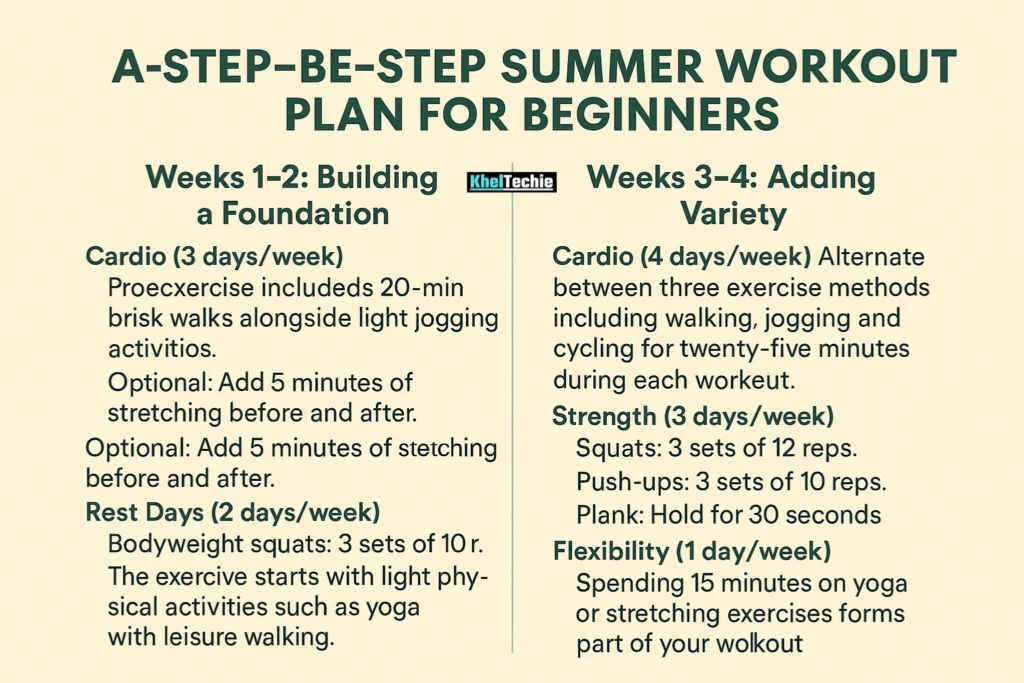 Step-by-Step Summer Workout Plan for Beginners