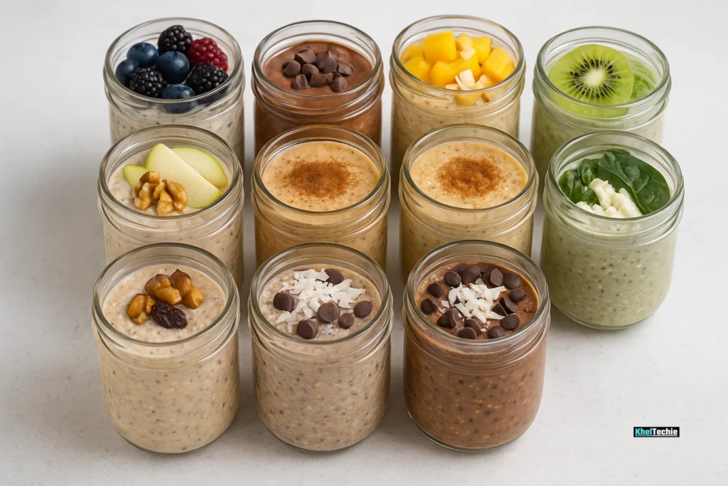 10 Healthy Overnight Oats for Breakfast