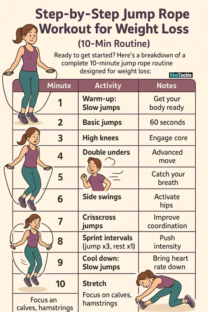 10-Min Jump Rope Workout Routine for Weight Loss