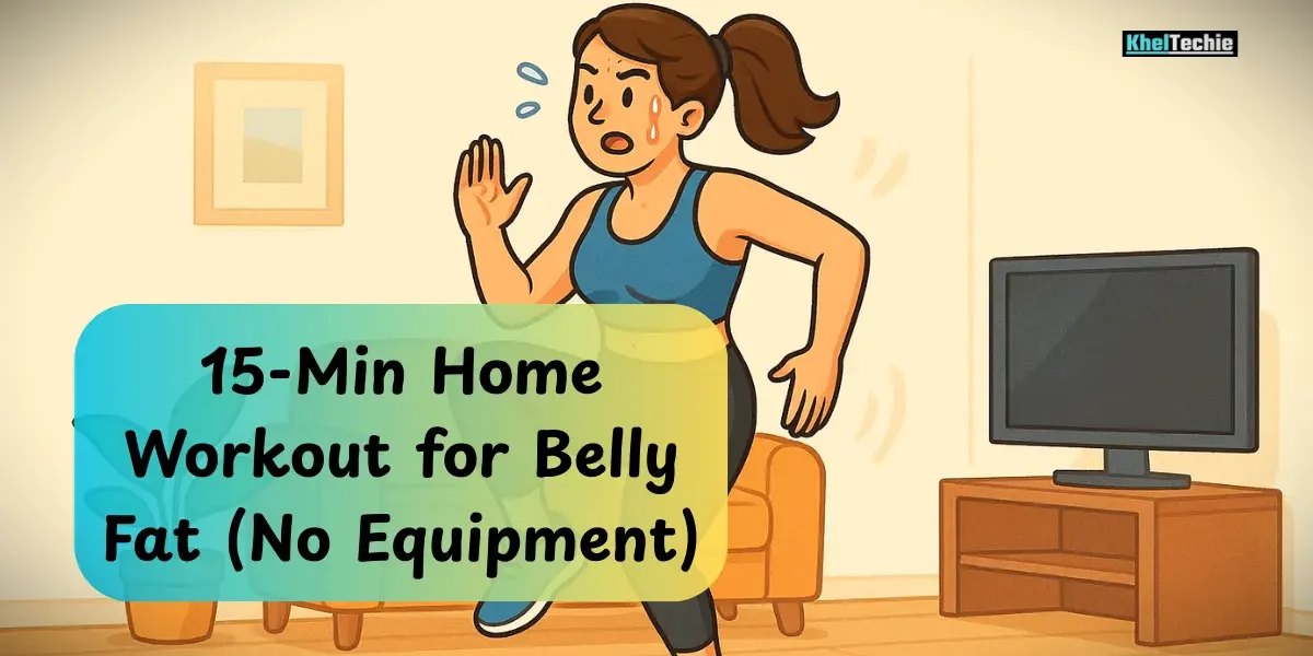 15-Min Home Workout for Belly Fat (No Equipment)