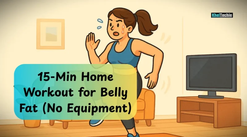 15-Min Home Workout for Belly Fat (No Equipment)