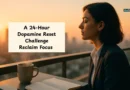 Person enjoying a dawn digital break during a 24-hour dopamine reset challenge