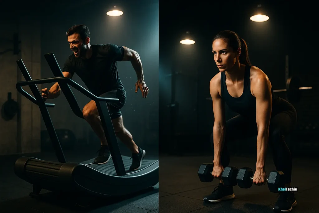 Balanced cardio and strength workout for effective fat loss