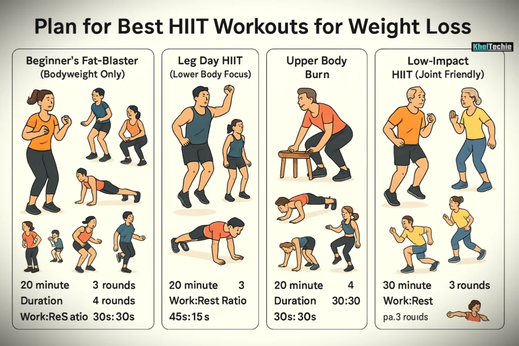 Plan for Best HIIT Workouts for Weight Loss