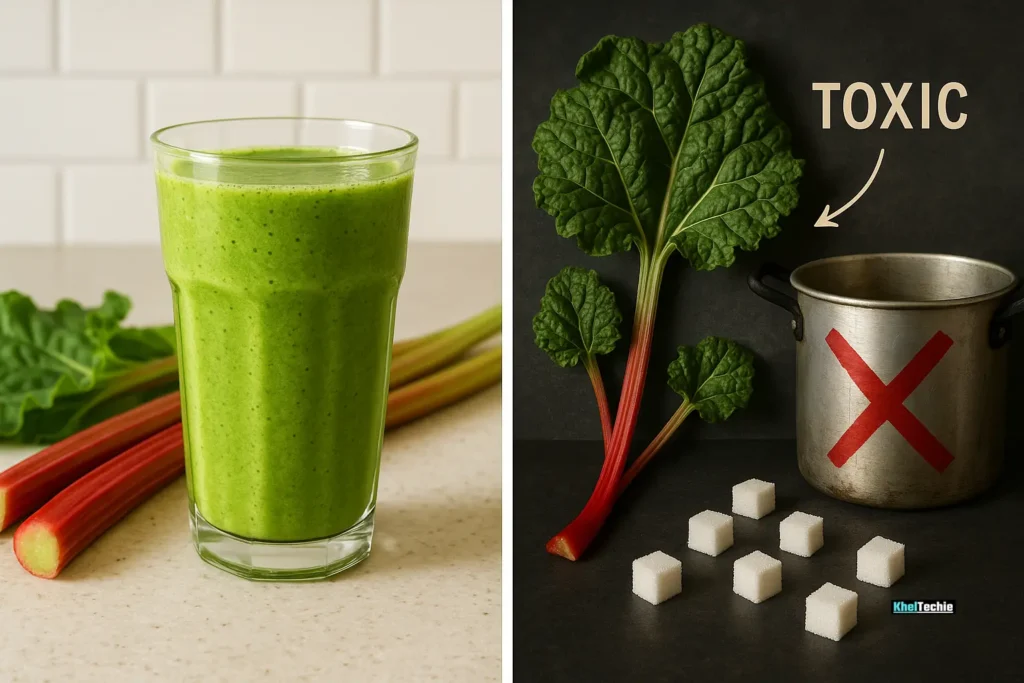 Dos and don’ts of eating rhubarb with safe prep vs toxic mistakes