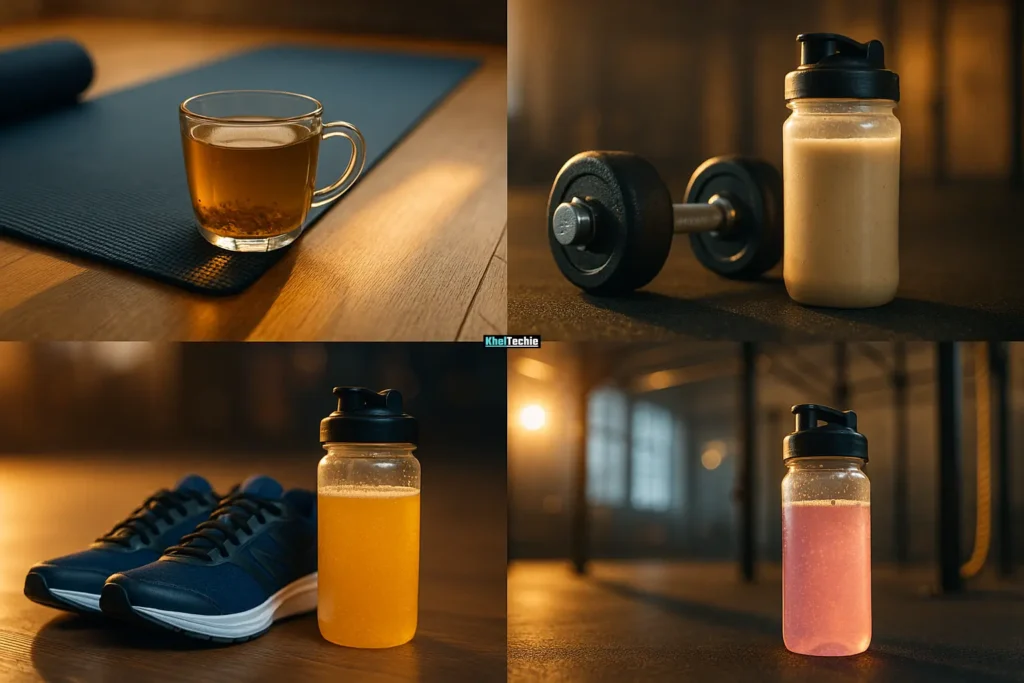 Four hydration drinks tailored to different workout types and goals