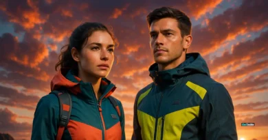 Man and woman celebrating victory on mountain peak at sunrise, symbolizing mental toughness and resilience