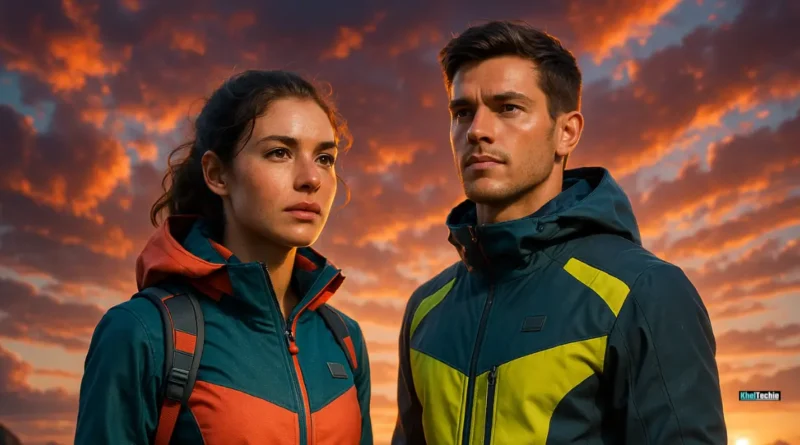 Man and woman celebrating victory on mountain peak at sunrise, symbolizing mental toughness and resilience