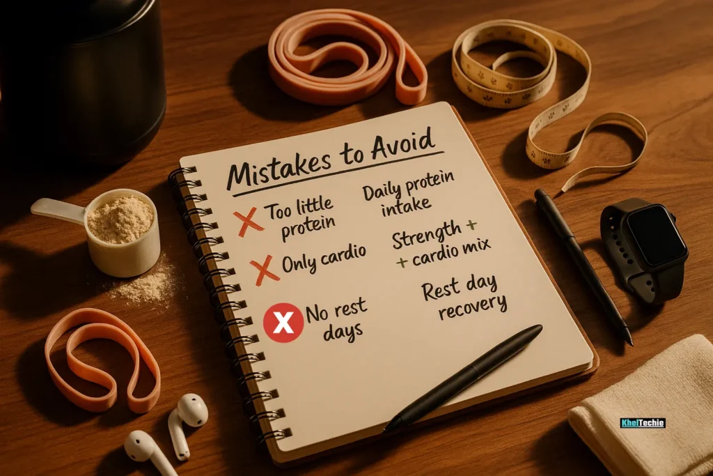 Checklist of fitness mistakes and fixes with home workout gear