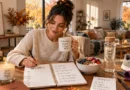 Cozy Sunday fall reset with weekly planner healthy meal and workout essentials