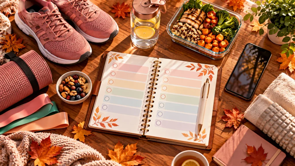 Fall reset checklist with healthy habits for busy people