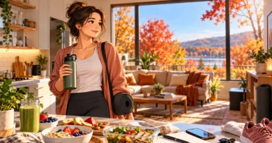 Fall reset for busy people with simple healthy habits, movement, meals, and evening routines