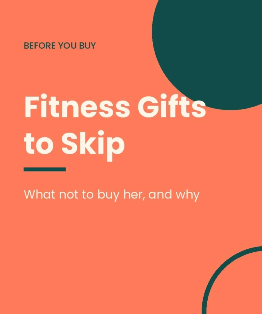 Thoughtful fitness gift selection featuring a neutral gift box, resistance bands, and workout accessories.