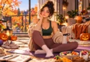 Pre-Halloween wellness reset with healthy fall habits, movement, hydration, and balanced lifestyle