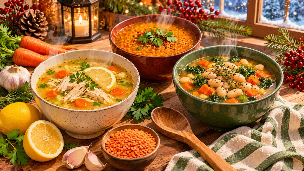 Healthy homemade soup options for quick dinners, meal prep, and cold winter evenings.